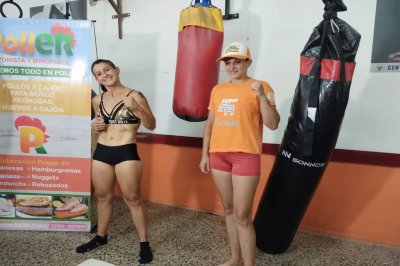 Hay velada de boxeo profesional en Paracao - Cinthia González y Naila Peloso, las protagonistas de la pelea de semifondo.